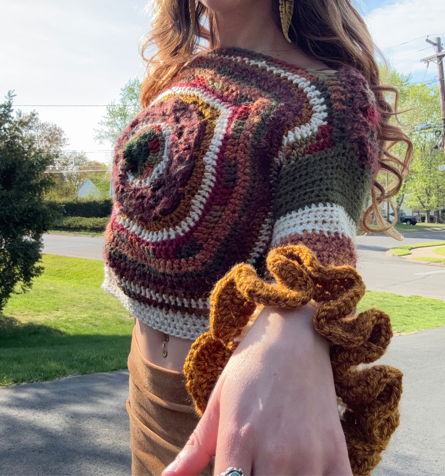 Eyes to Hear Cropped Sweater