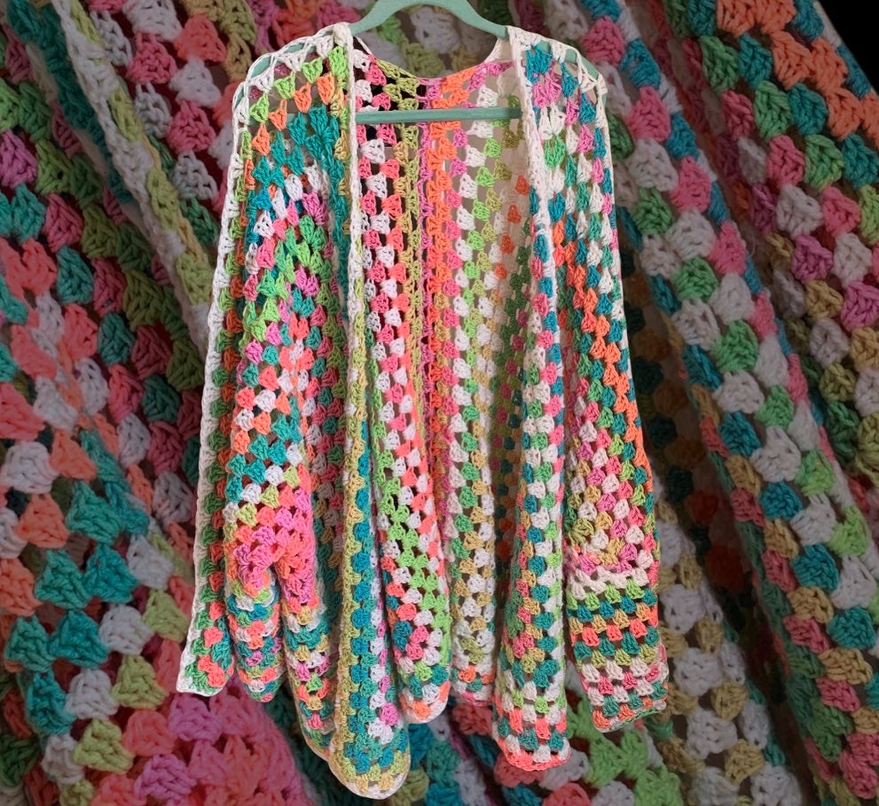 Pastel Rainbow Cardigan