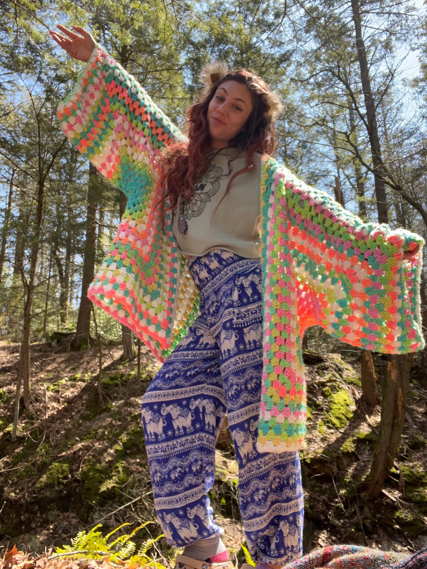 Pastel Rainbow Cardigan