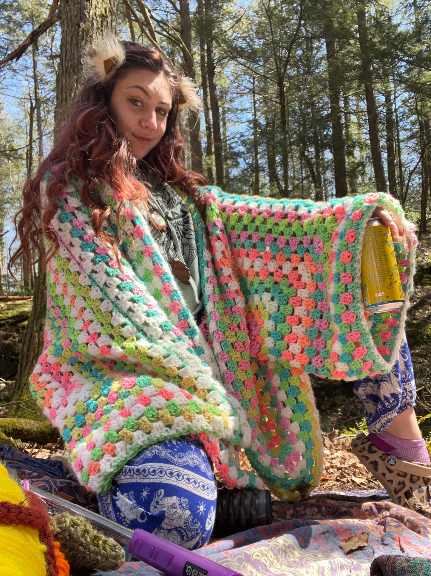 Pastel Rainbow Cardigan