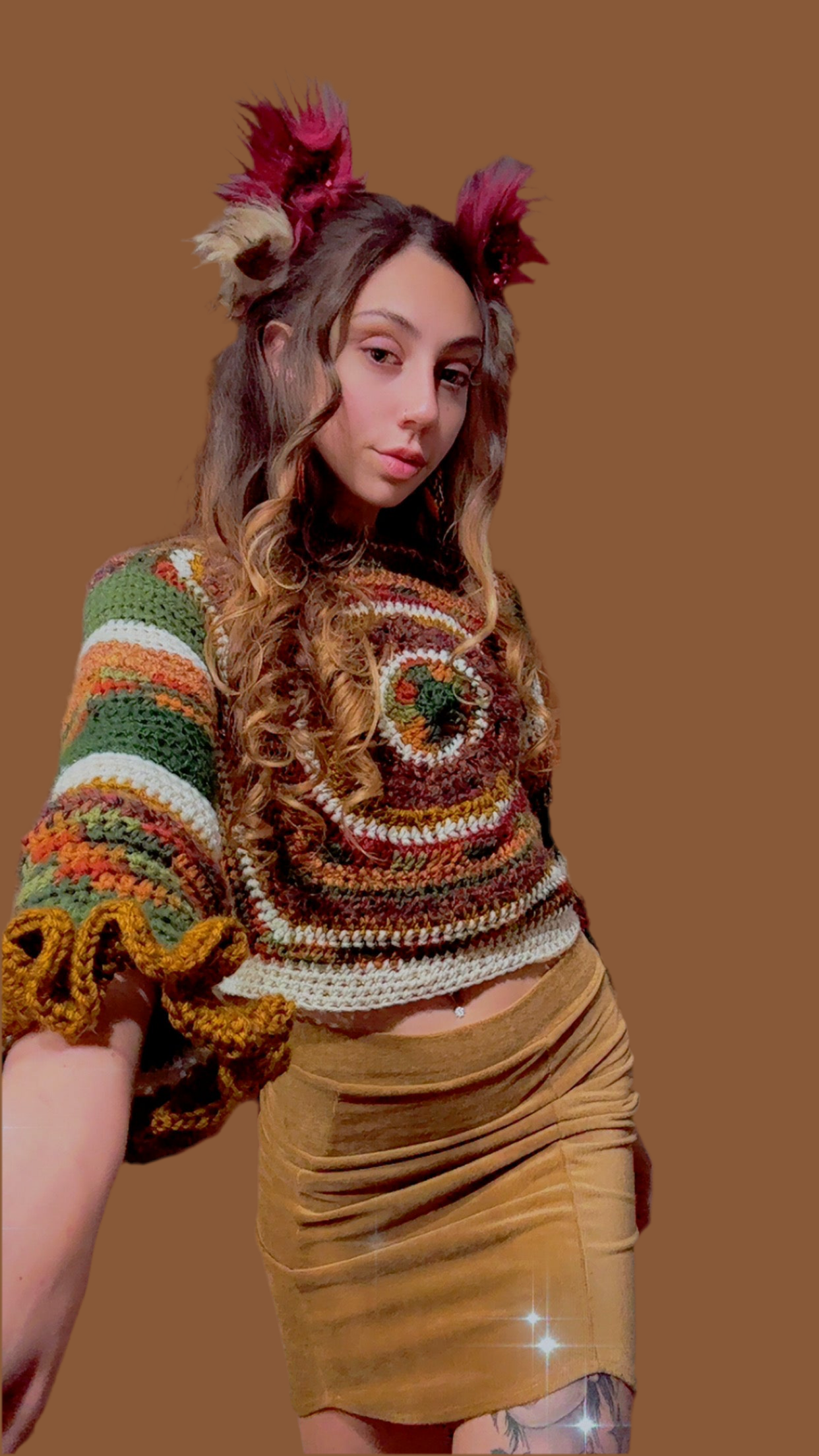 Eyes to Hear Cropped Sweater