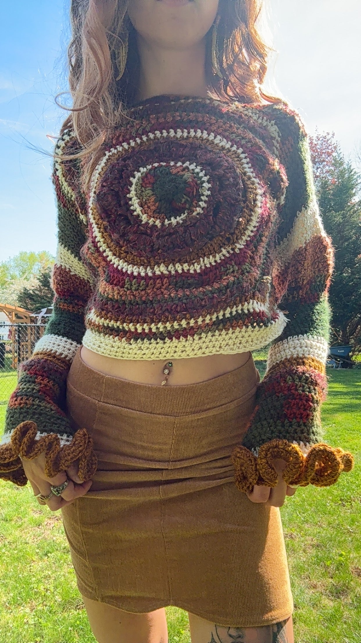 Eyes to Hear Cropped Sweater