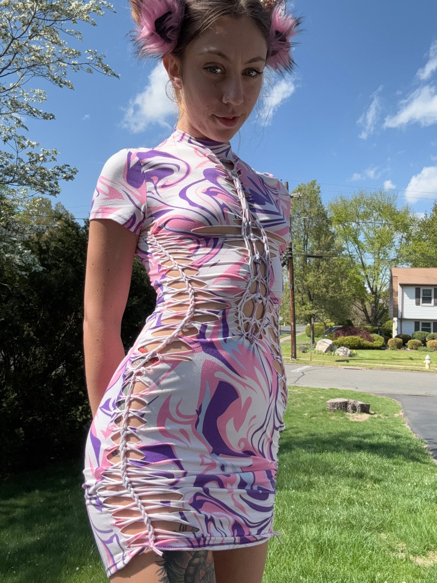 Psychedelic Bodycon Dress