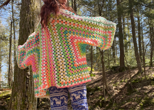 Pastel Rainbow Cardigan