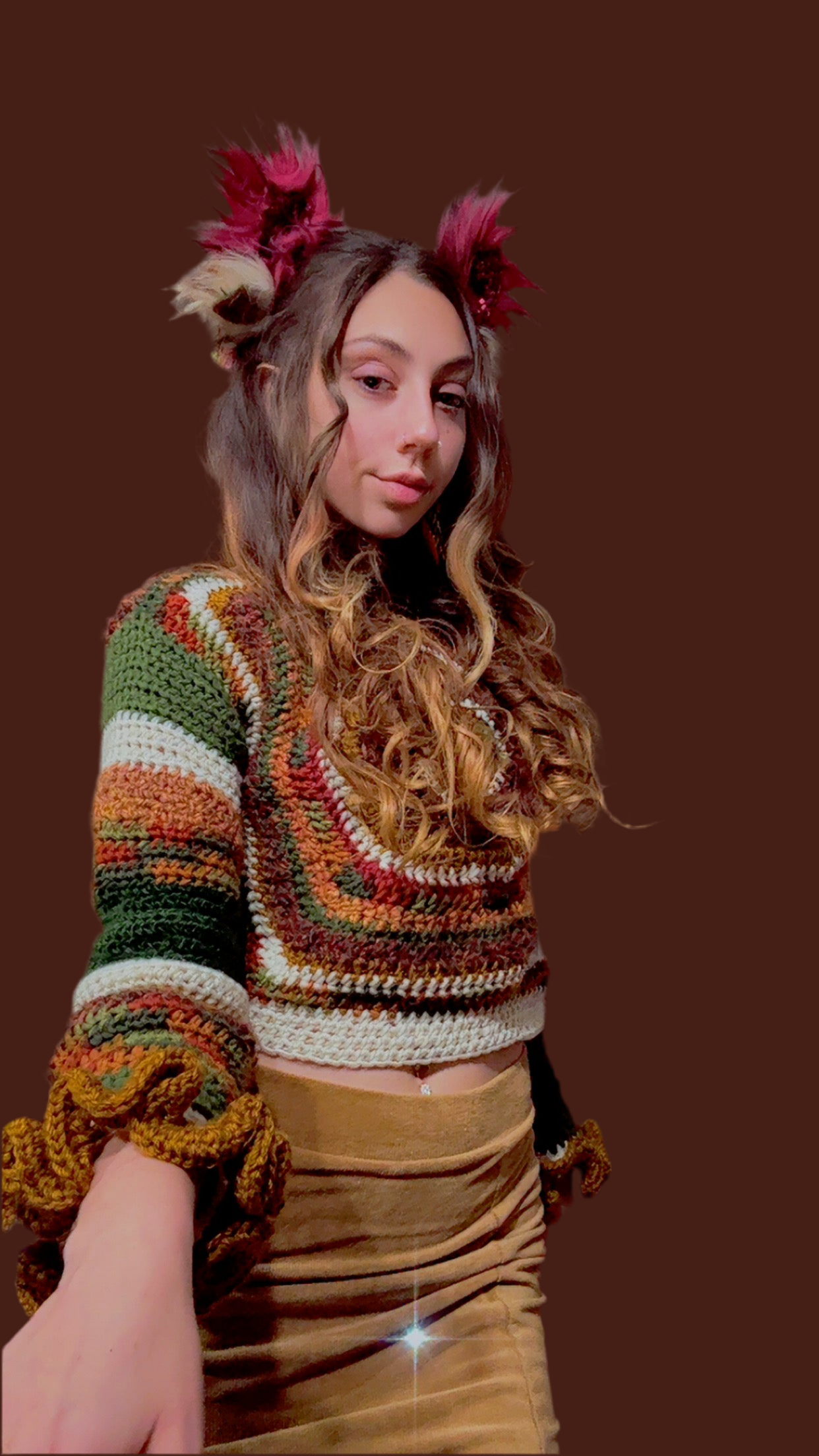 Eyes to Hear Cropped Sweater