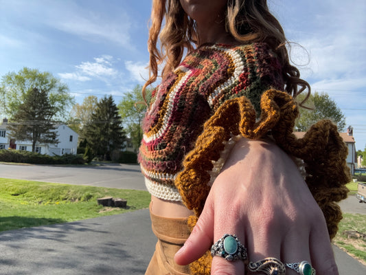 Eyes to Hear Cropped Sweater